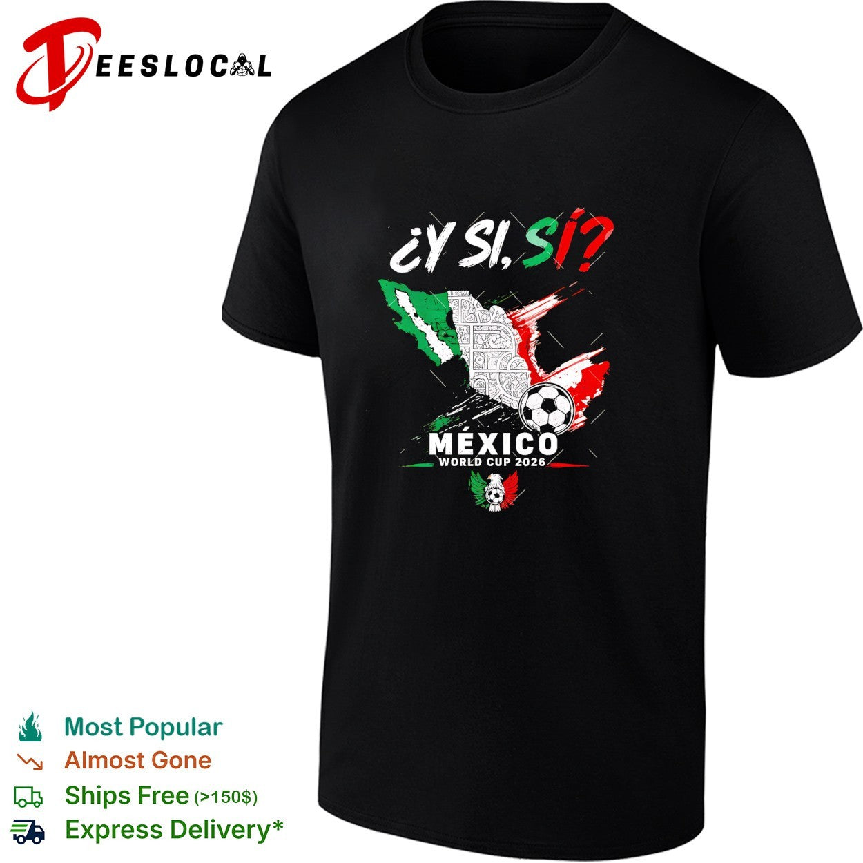 Mexico World Cup 2026 y si si eagle crest shirt