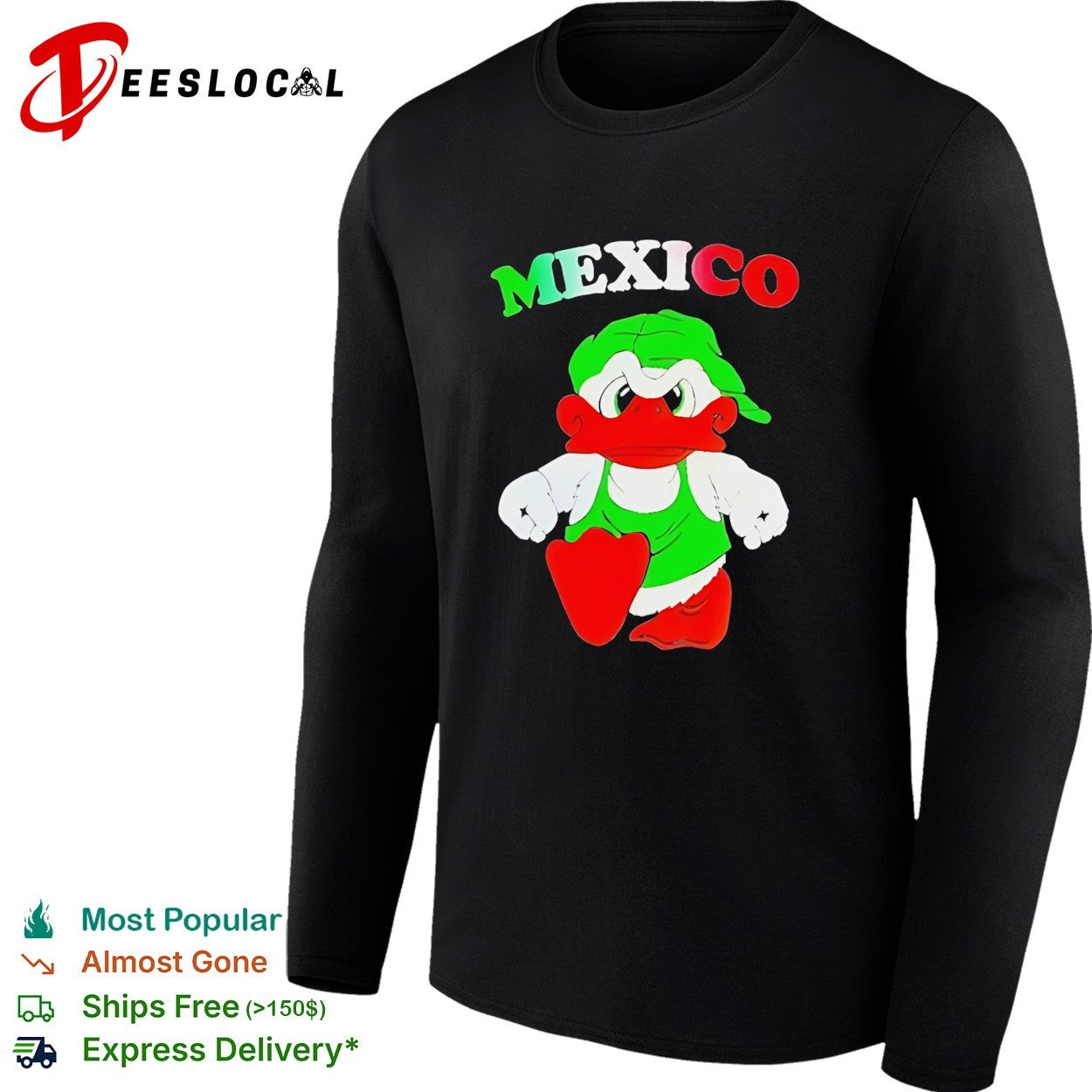 Mexico cartoon duck mascot shirt