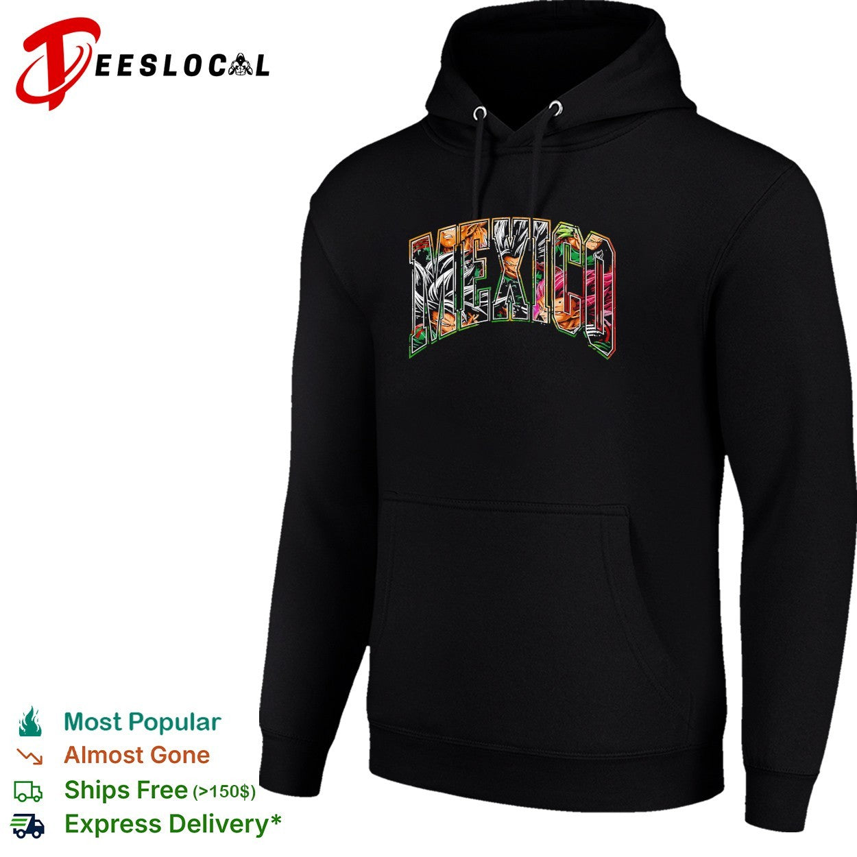 Mexico x Goku Vegeta Gohan Broly and Piccolo Dragon anime logo shirt