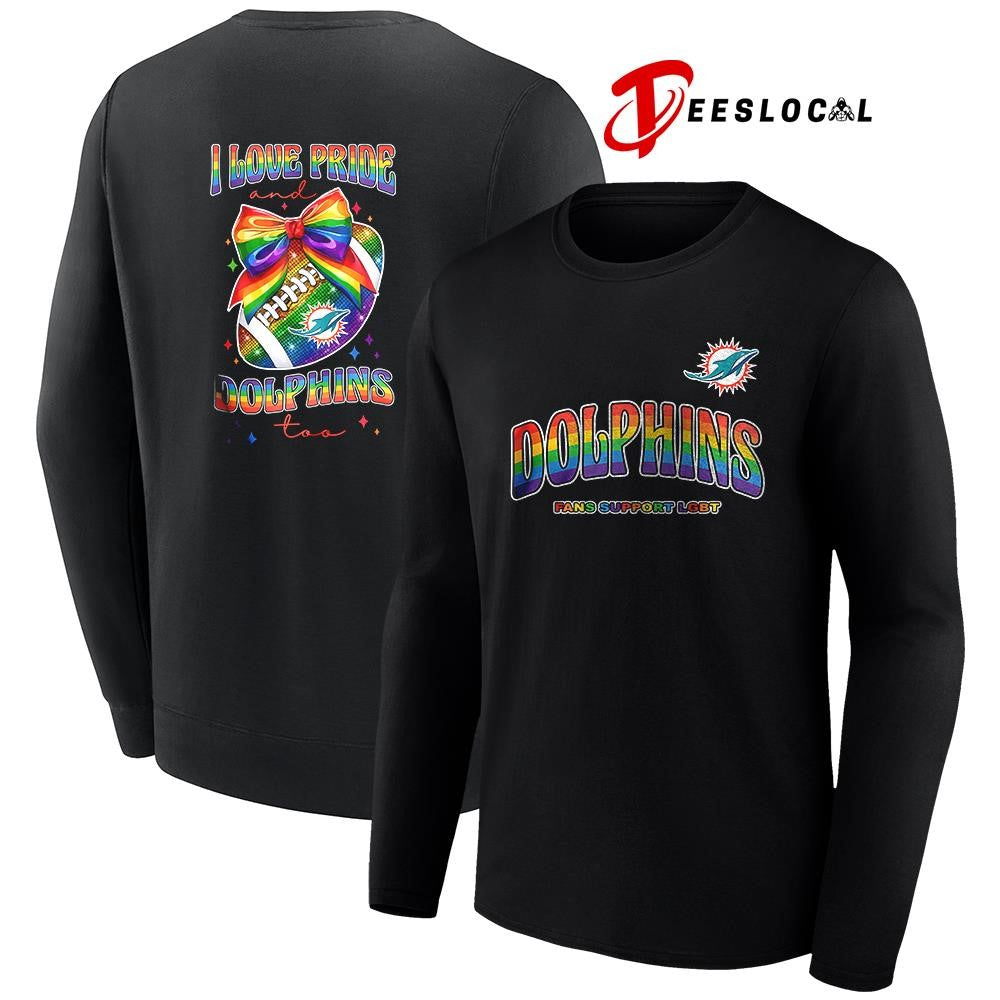 Miami Dolphins I love pride fans support LGBT shirt