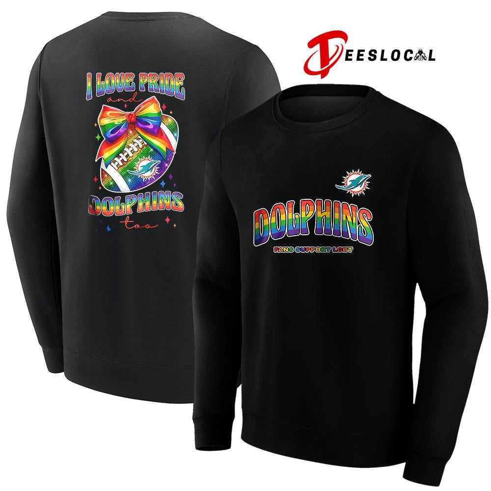 Miami Dolphins I love pride fans support LGBT shirt