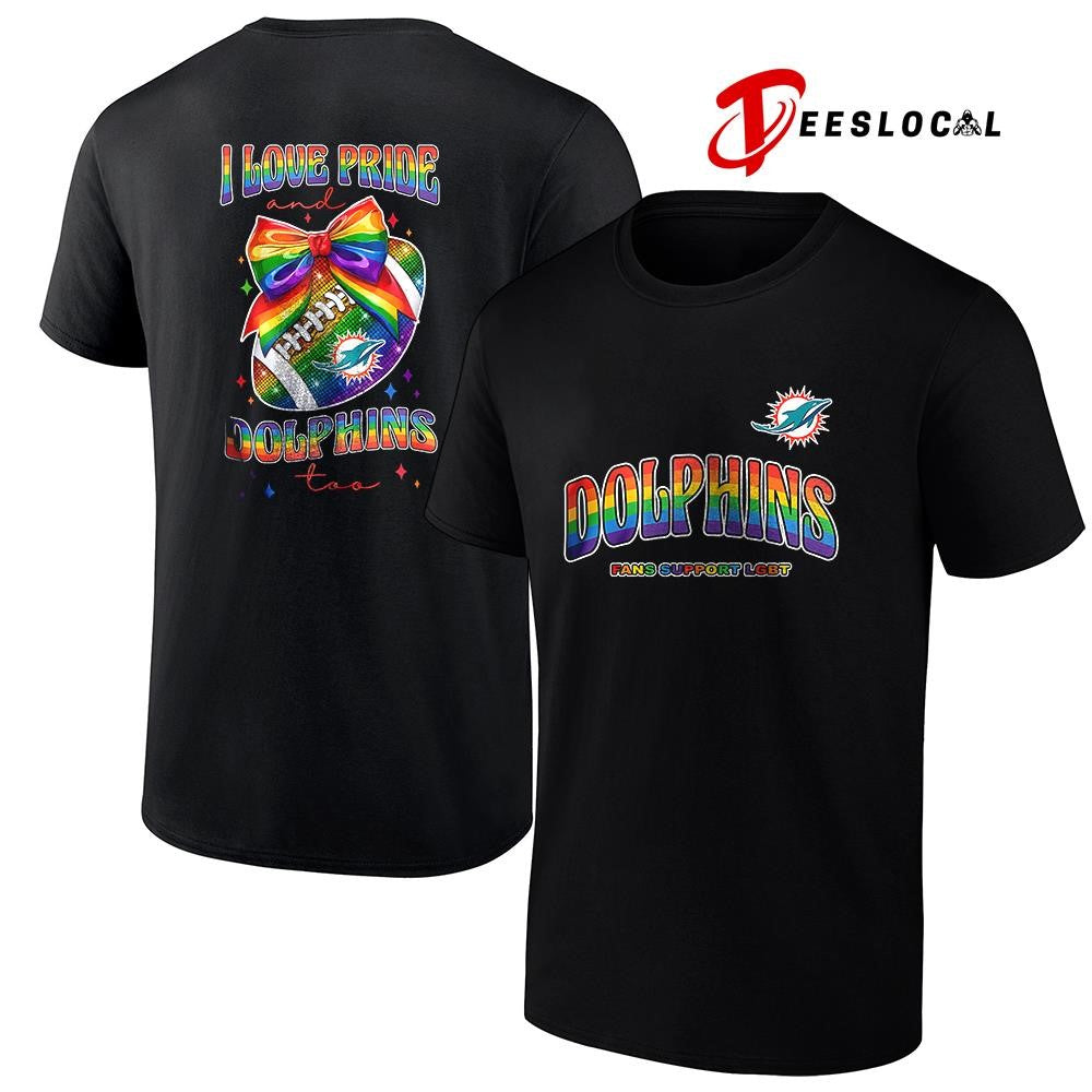 Miami Dolphins I love pride fans support LGBT shirt