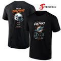 Miami Dolphins aqua and orange pride speed spirit legacy skyline helmet shirt
