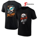 Miami Dolphins x fan 4 life graphic shirt