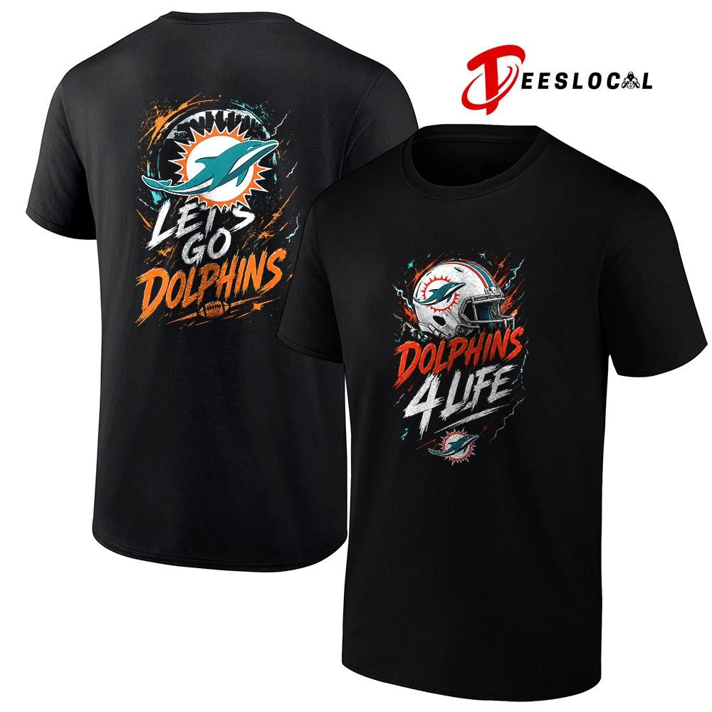 Miami Dolphins x fan 4 life graphic shirt