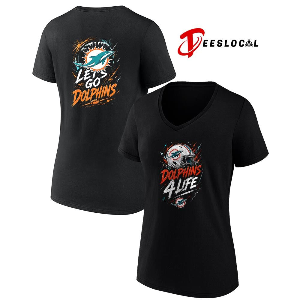 Miami Dolphins x fan 4 life graphic shirt
