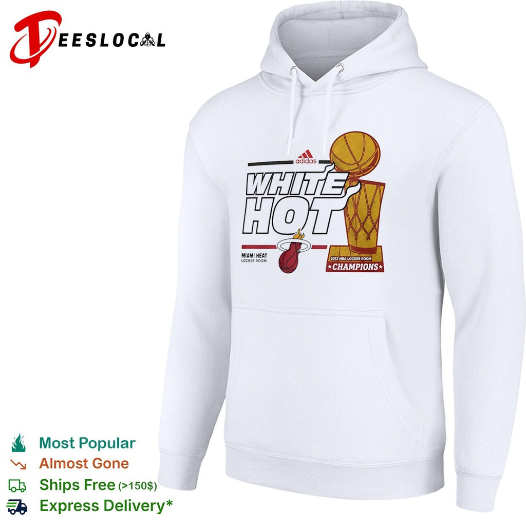 Miami Heat white hot trophy champions shirt