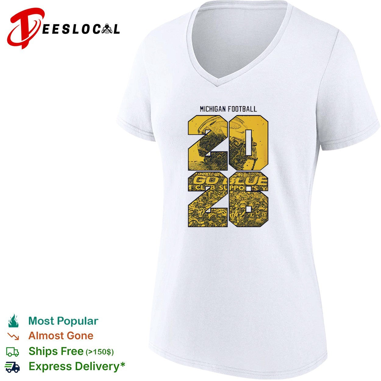 Michigan Wolverines Football 2026 Go Blue Club Shirt