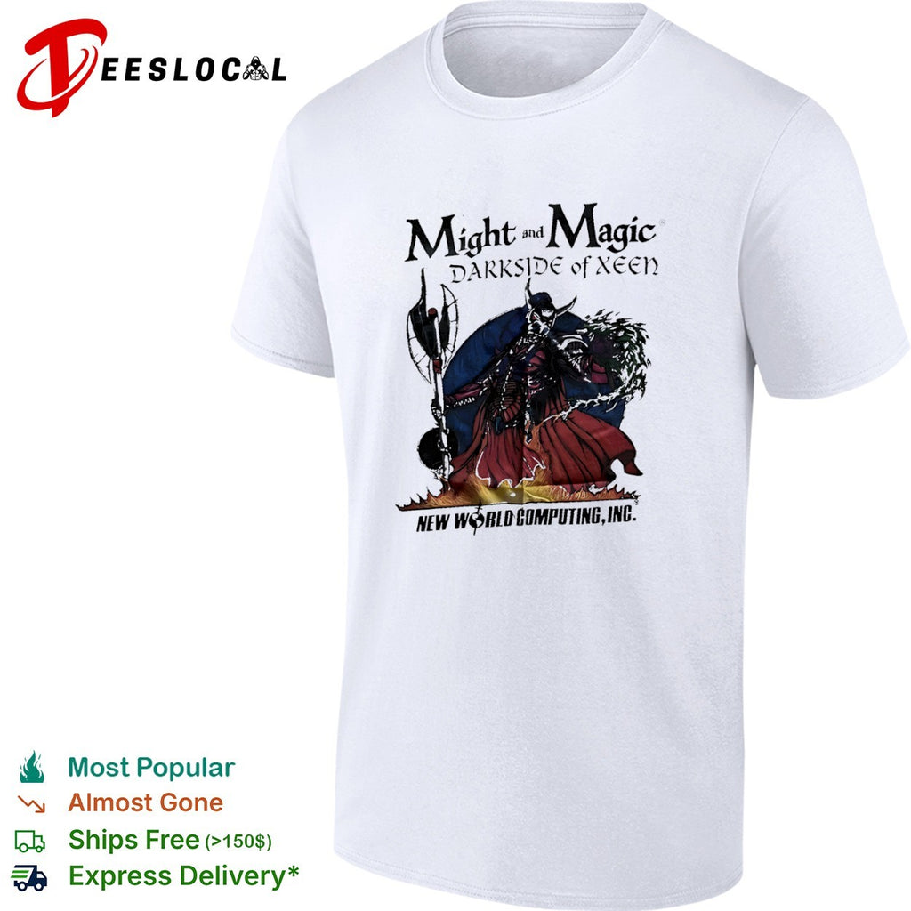 Might and Magic Darkside of Xeen New World Computing Inc villain warrior shirt
