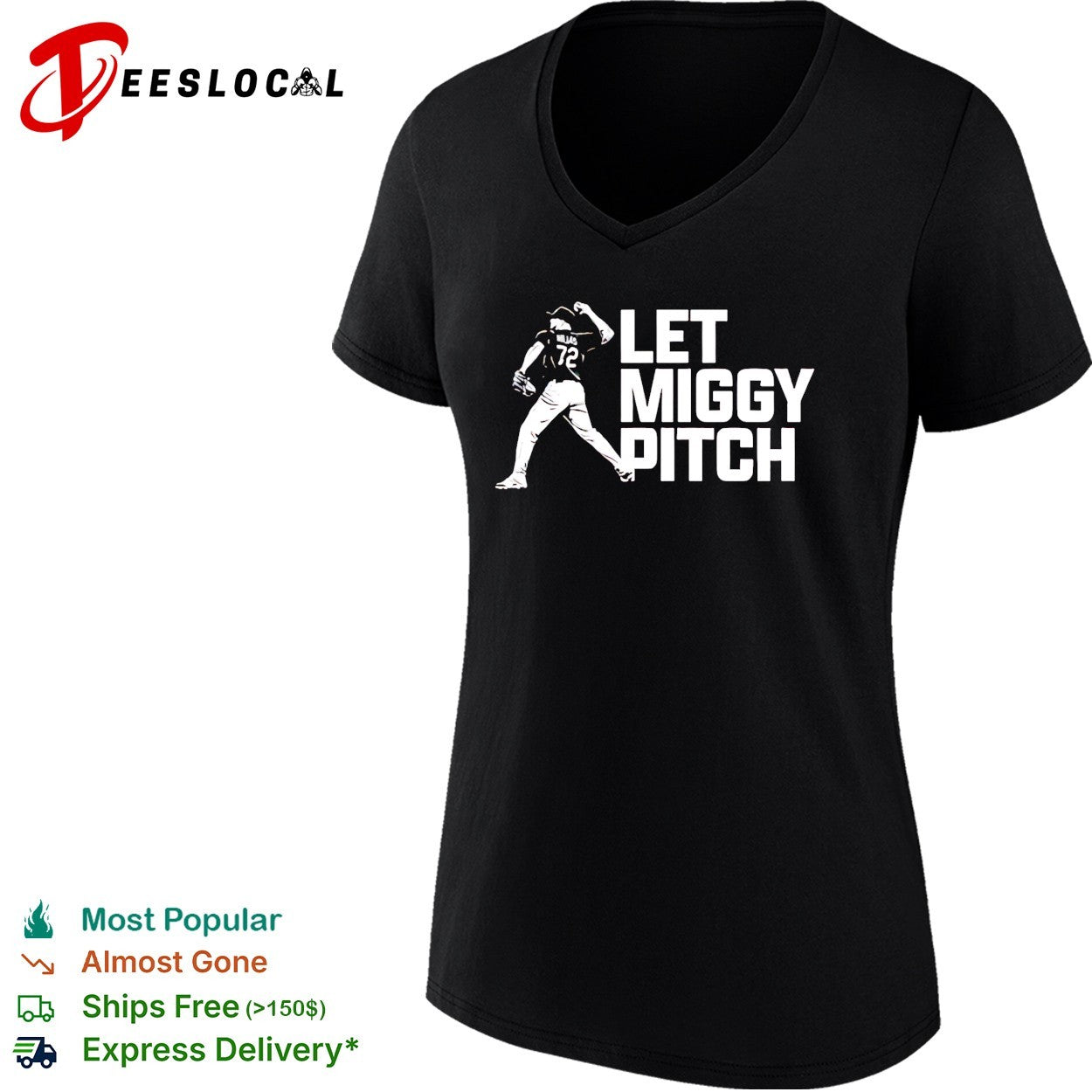 Miguel Rojas 72 Los Angeles Dodgers Let Miggy Pitch shirt