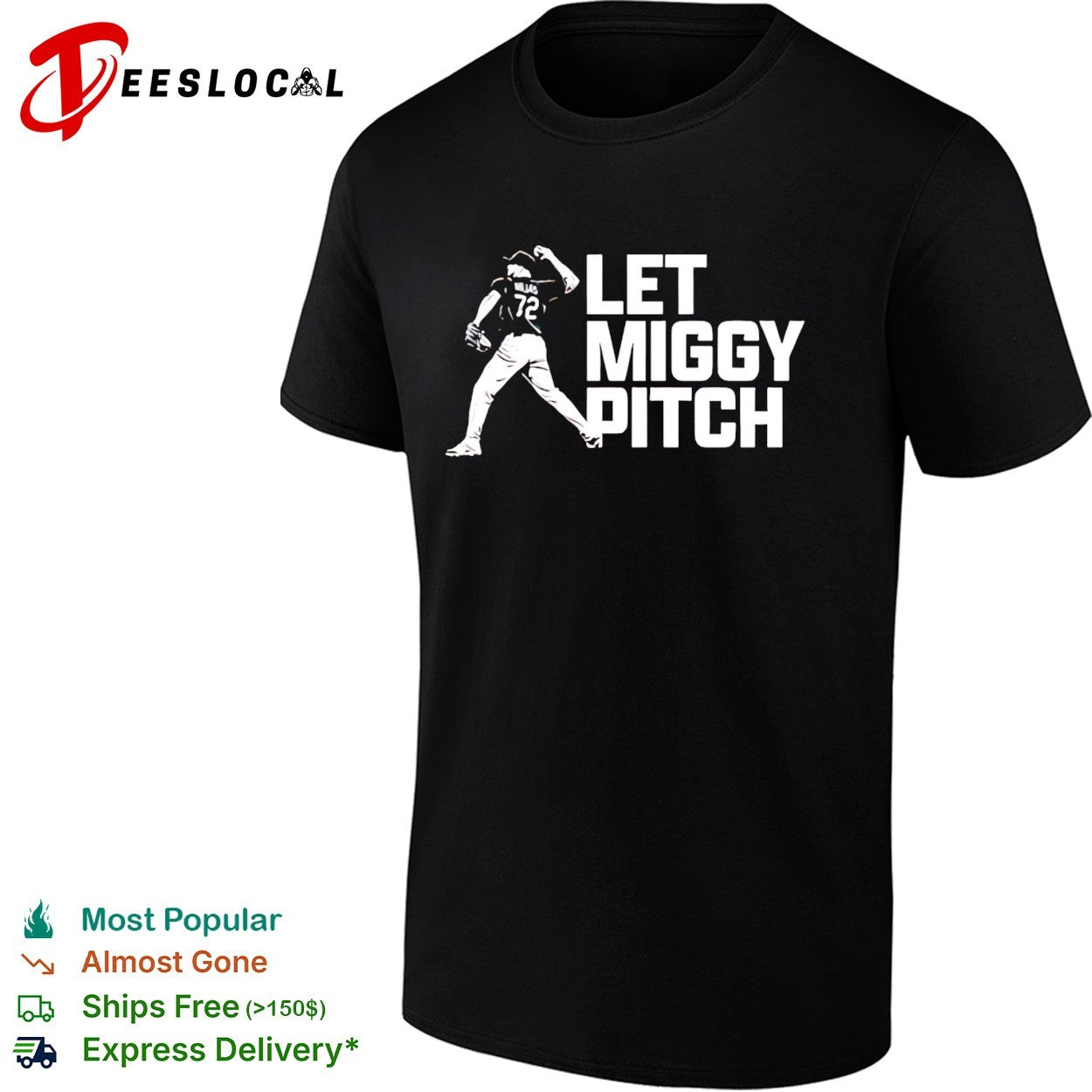Miguel Rojas 72 Los Angeles Dodgers Let Miggy Pitch shirt