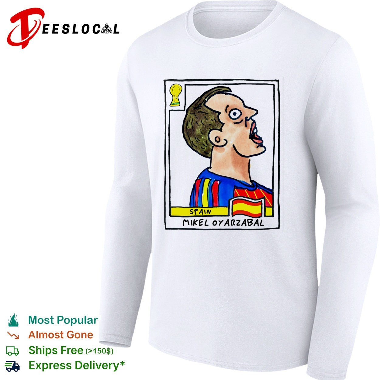 Mikel Oyarzabal Spain soccer player artistic collectible card shirt
