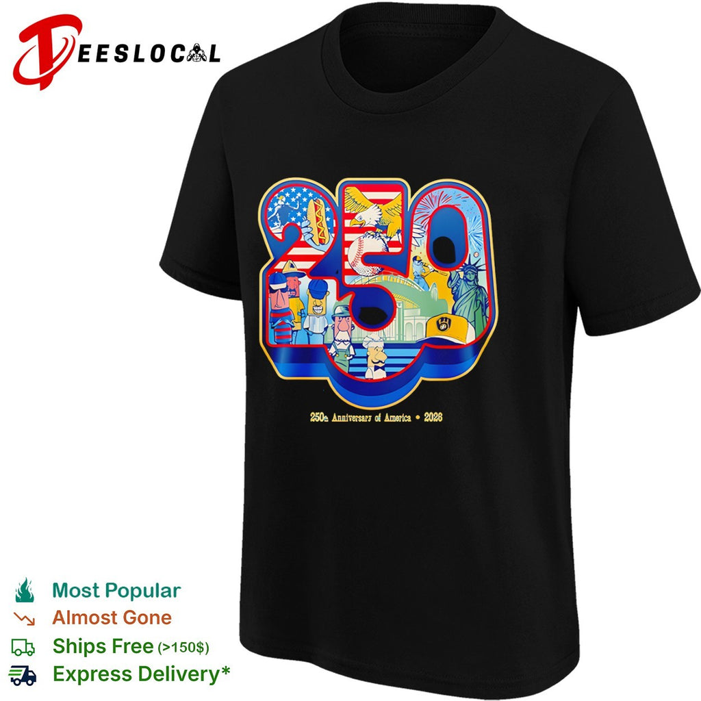 Milwaukee Brewers 250th Anniversary of America 2026 American Family Field shirt