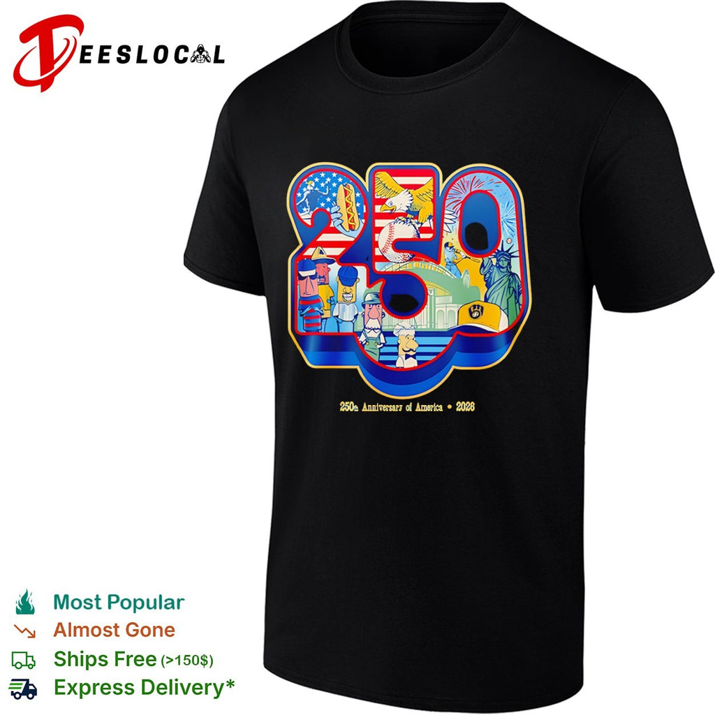 Milwaukee Brewers 250th Anniversary of America 2026 American Family Field shirt