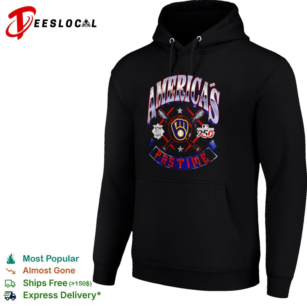Milwaukee Brewers Americas Pastime Celebrating Americas 250th League Baseball shirt