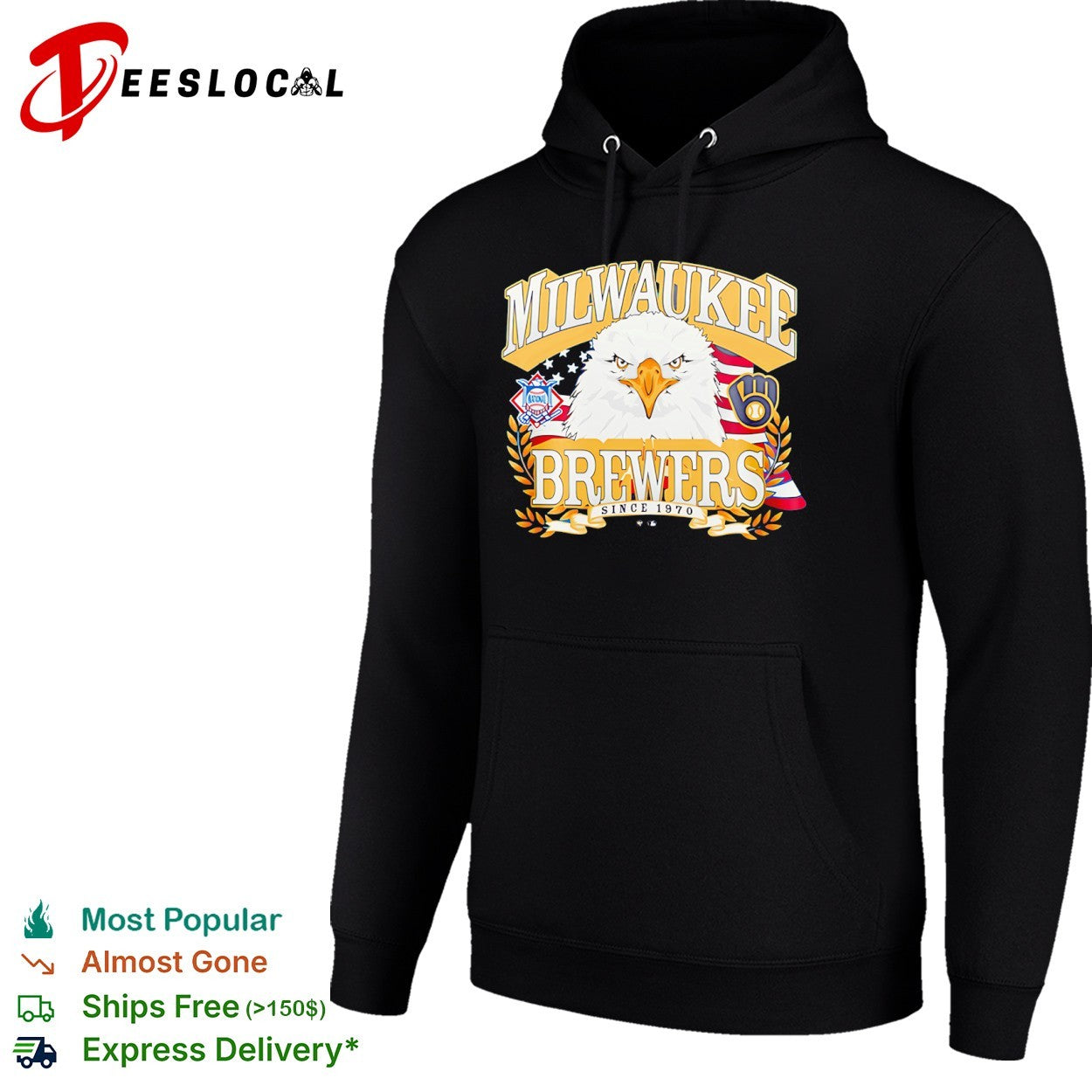 Milwaukee Brewers Eagle National League Since 1970 shirt
