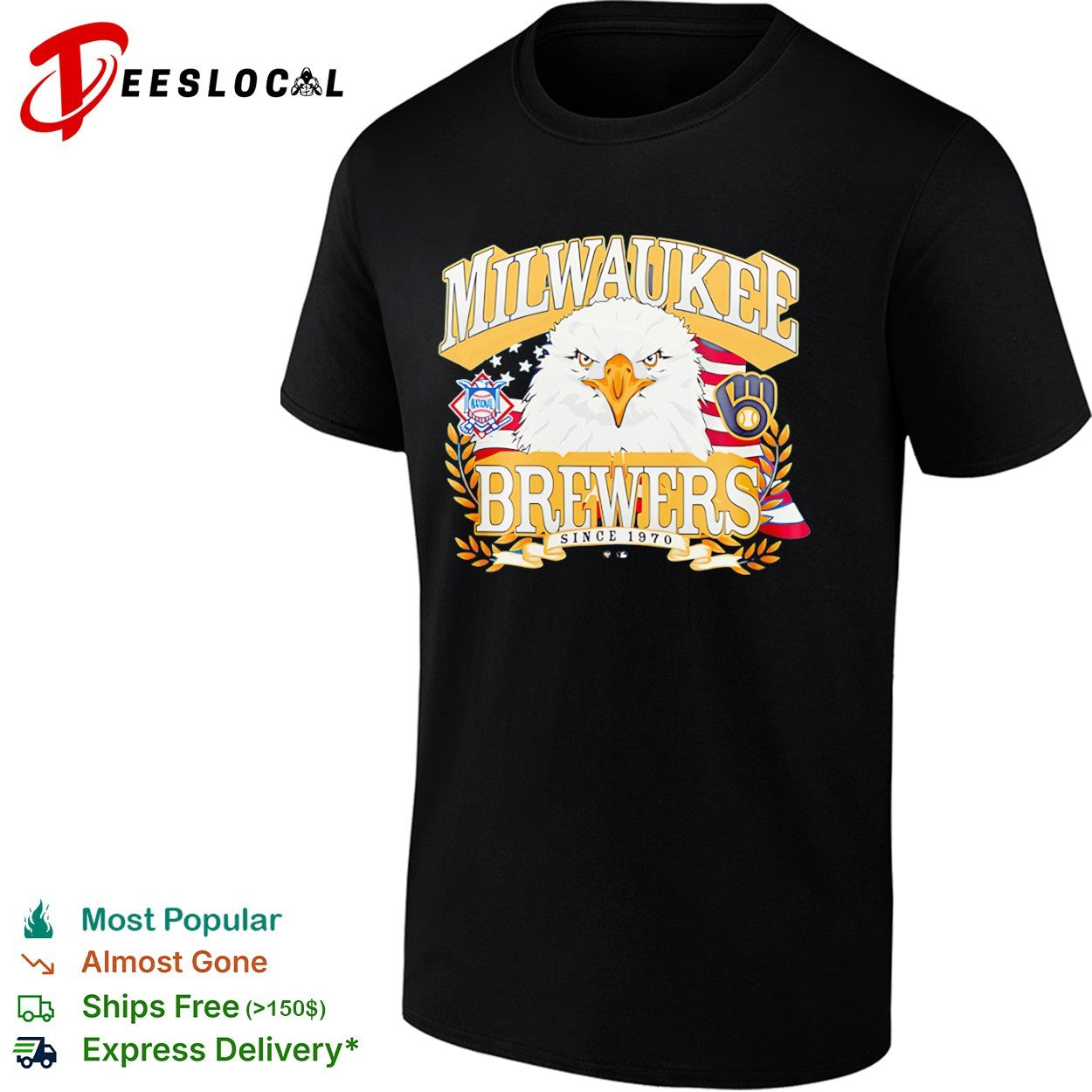 Milwaukee Brewers Eagle National League Since 1970 shirt