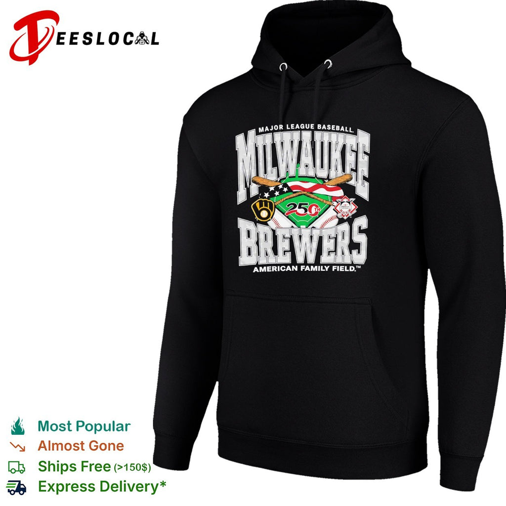 Milwaukee Brewers Major League Baseball 25th American Family Field shirt
