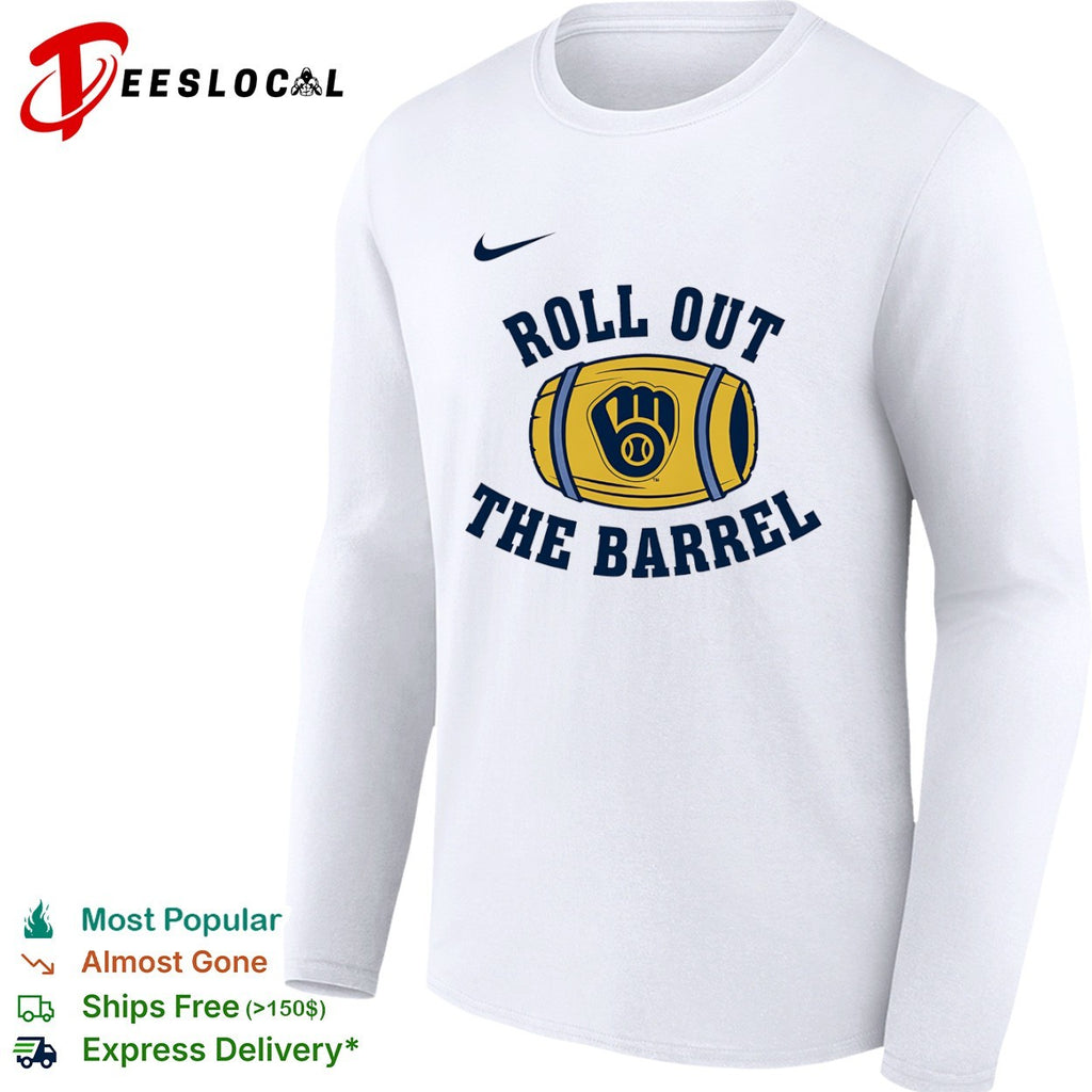Milwaukee Brewers Roll out the Barrel MLB Baseball Logo shirt