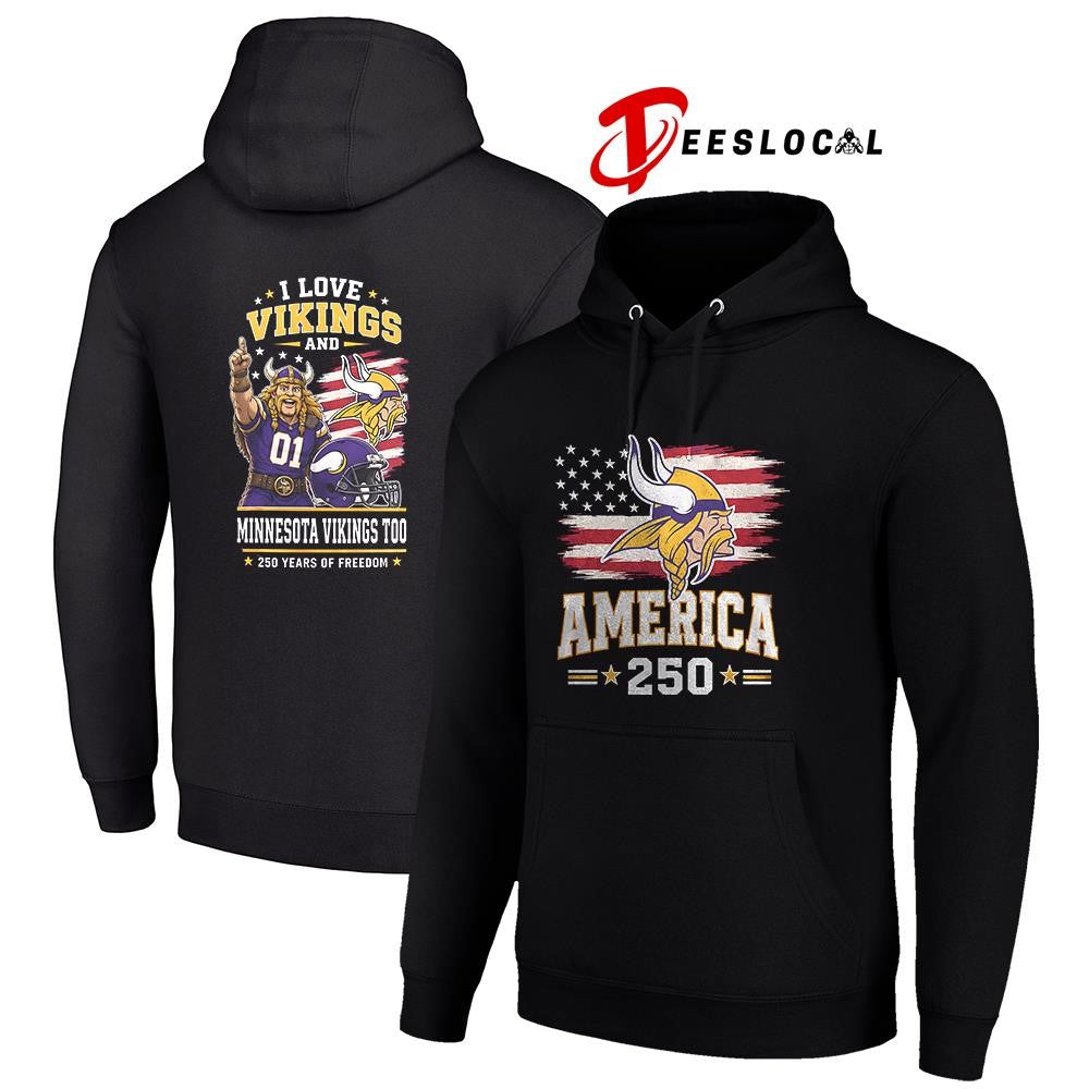 Minnesota Vikings 250 years of freedom mascot shirt