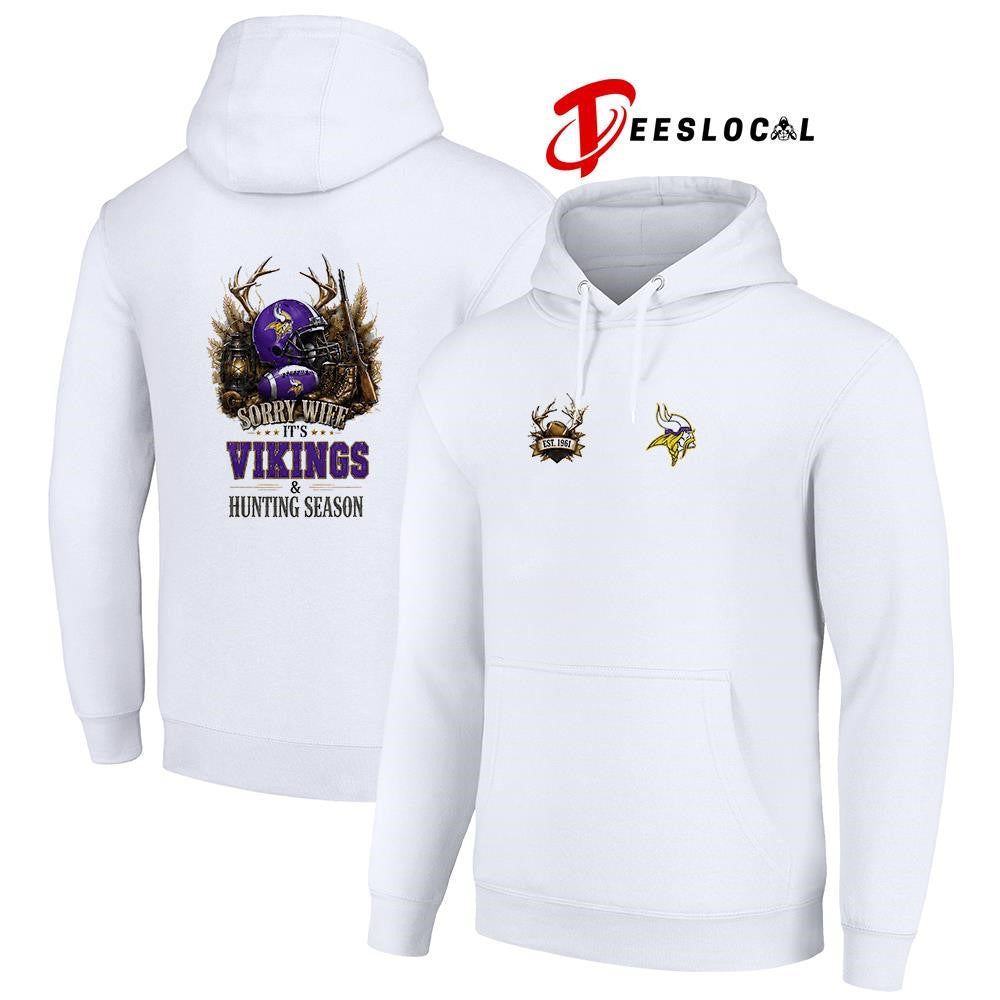 Minnesota Vikings sorry wife it’s hunting season deer shirt
