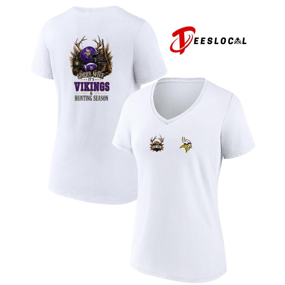 Minnesota Vikings sorry wife it’s hunting season deer shirt