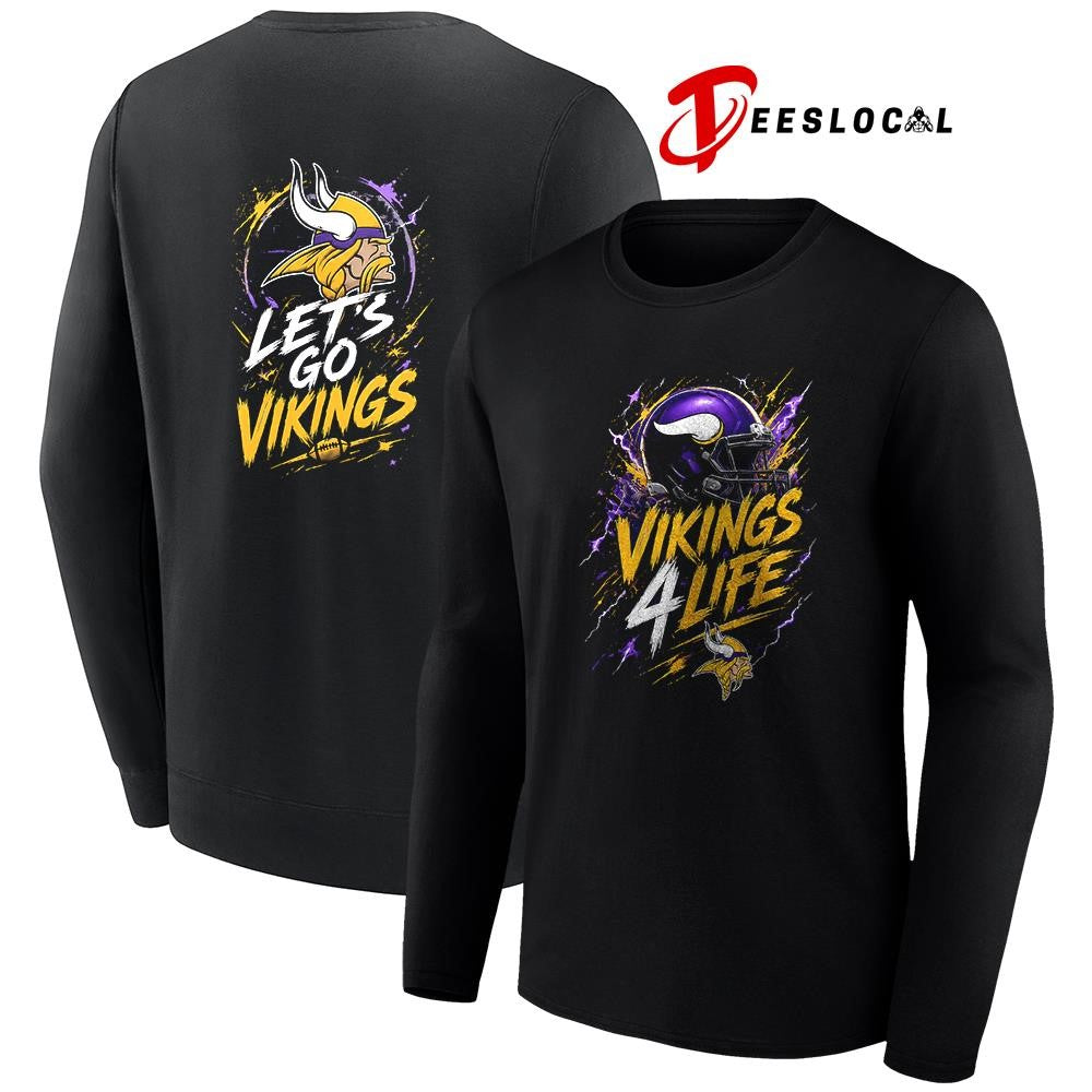 Minnesota Vikings x fan 4 life graphic shirt