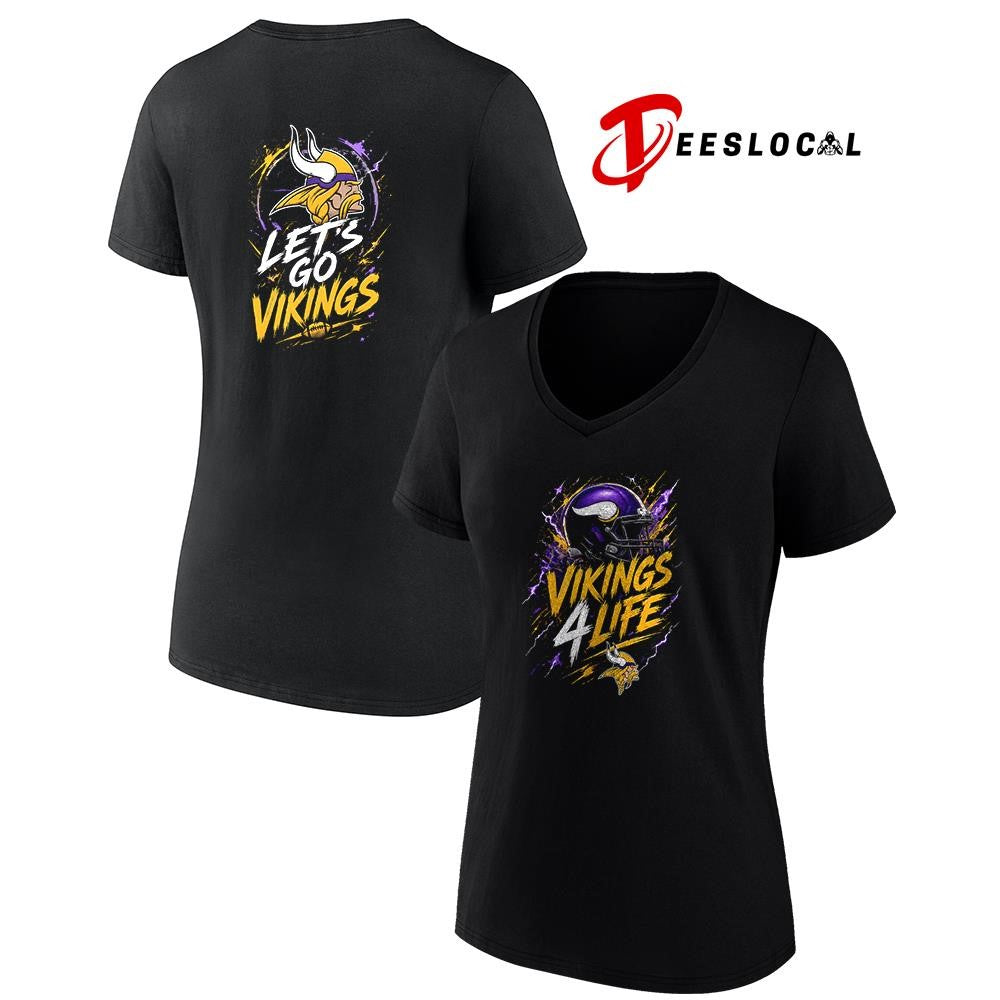 Minnesota Vikings x fan 4 life graphic shirt