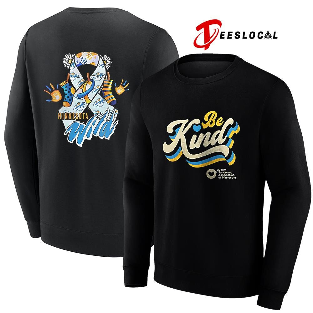 Minnesota Wild be kind Down Syndrome awareness day shirt