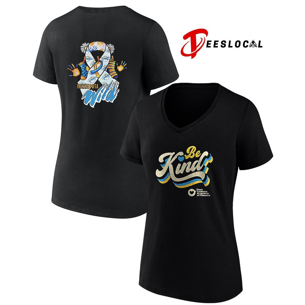Minnesota Wild be kind Down Syndrome awareness day shirt