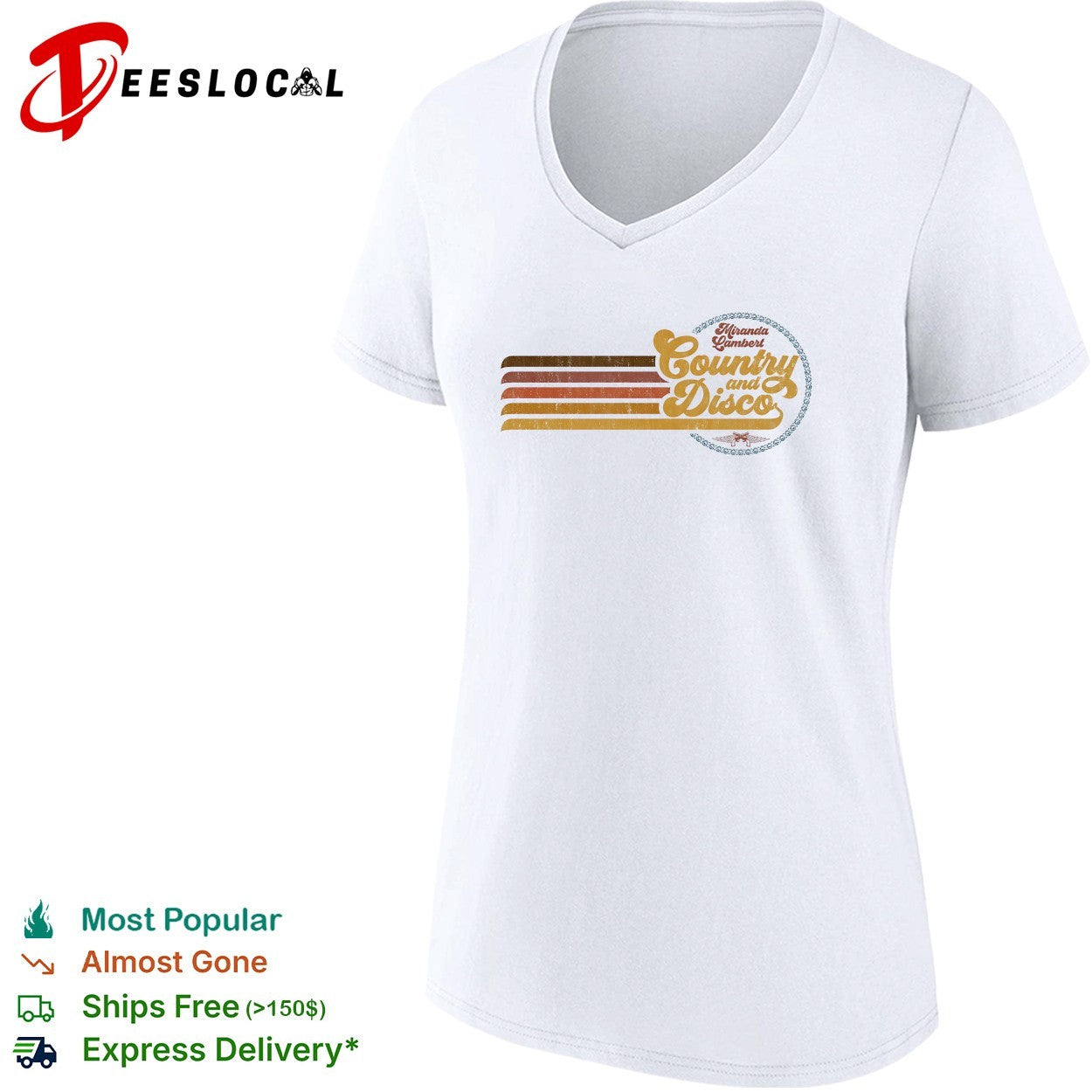 Miranda Lambert country and disco retro shirt