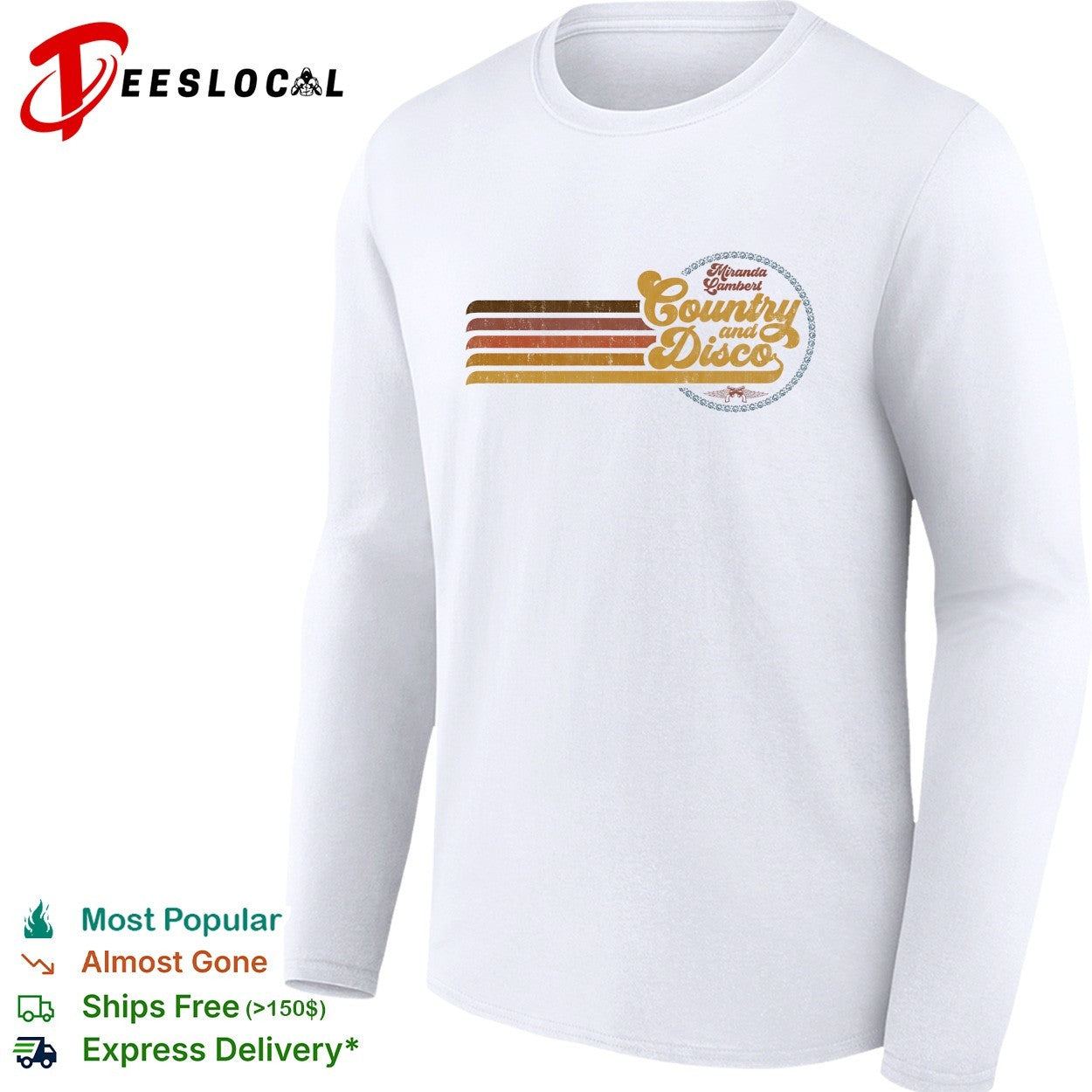 Miranda Lambert country and disco retro shirt