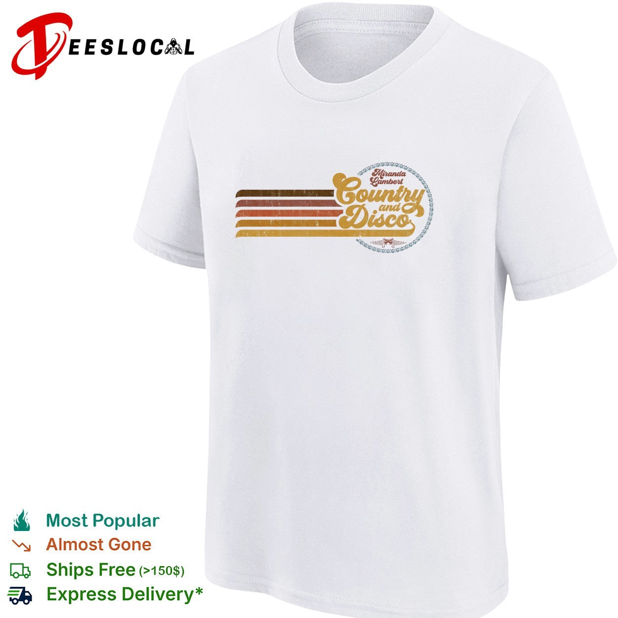 Miranda Lambert country and disco retro shirt