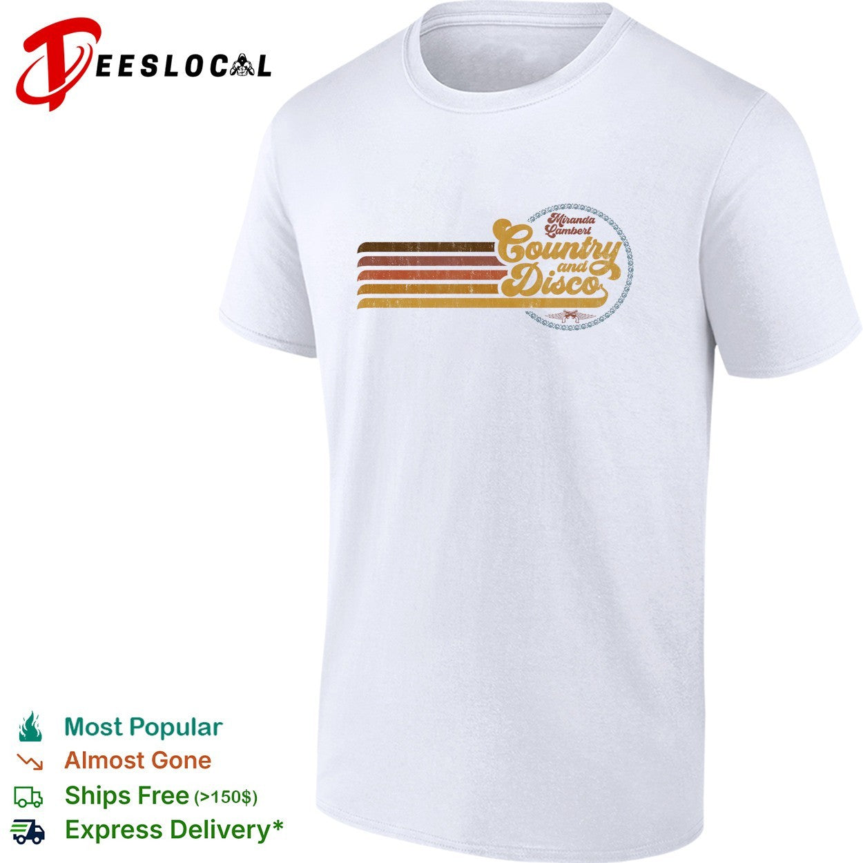 Miranda Lambert country and disco retro shirt