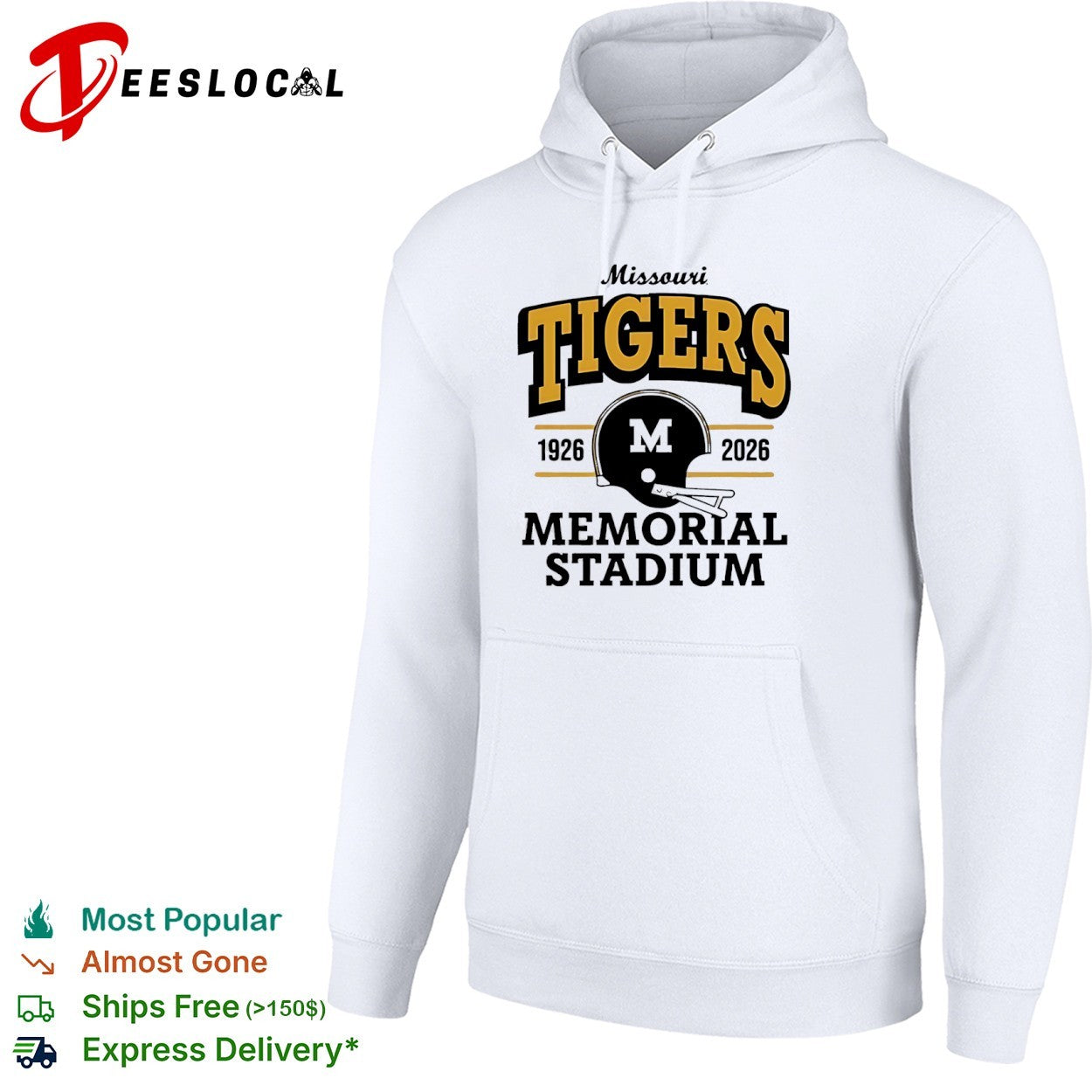 Missouri Tigers Memorial Stadium 1926 2026 M Helmet Football shirt