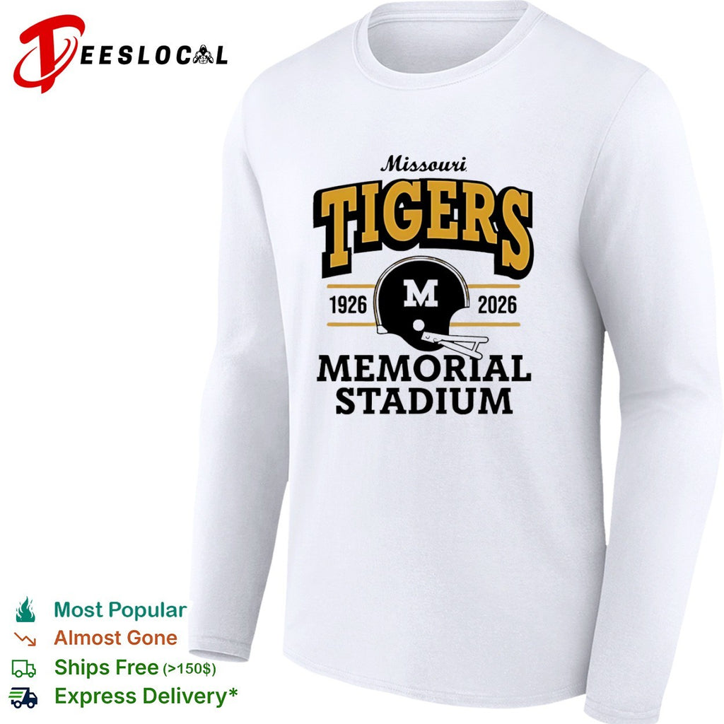 Missouri Tigers Memorial Stadium 1926 2026 M Helmet Football shirt
