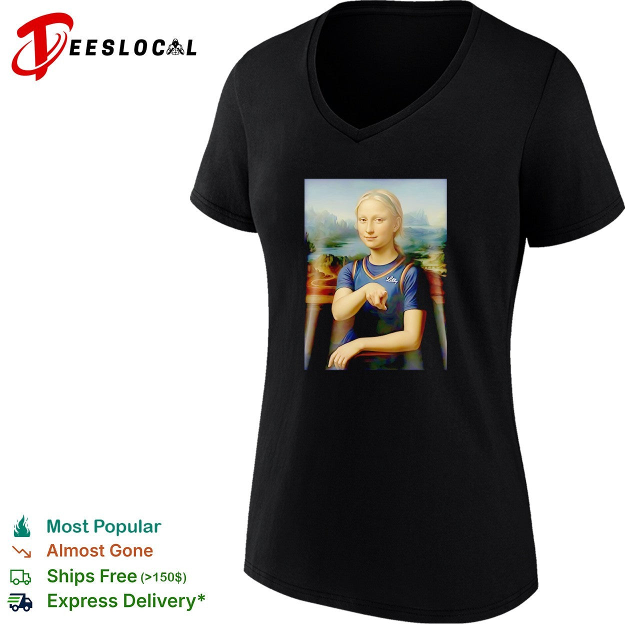 Mona Lisa Lilly style Sophie Cunningham Indiana Fever shirt
