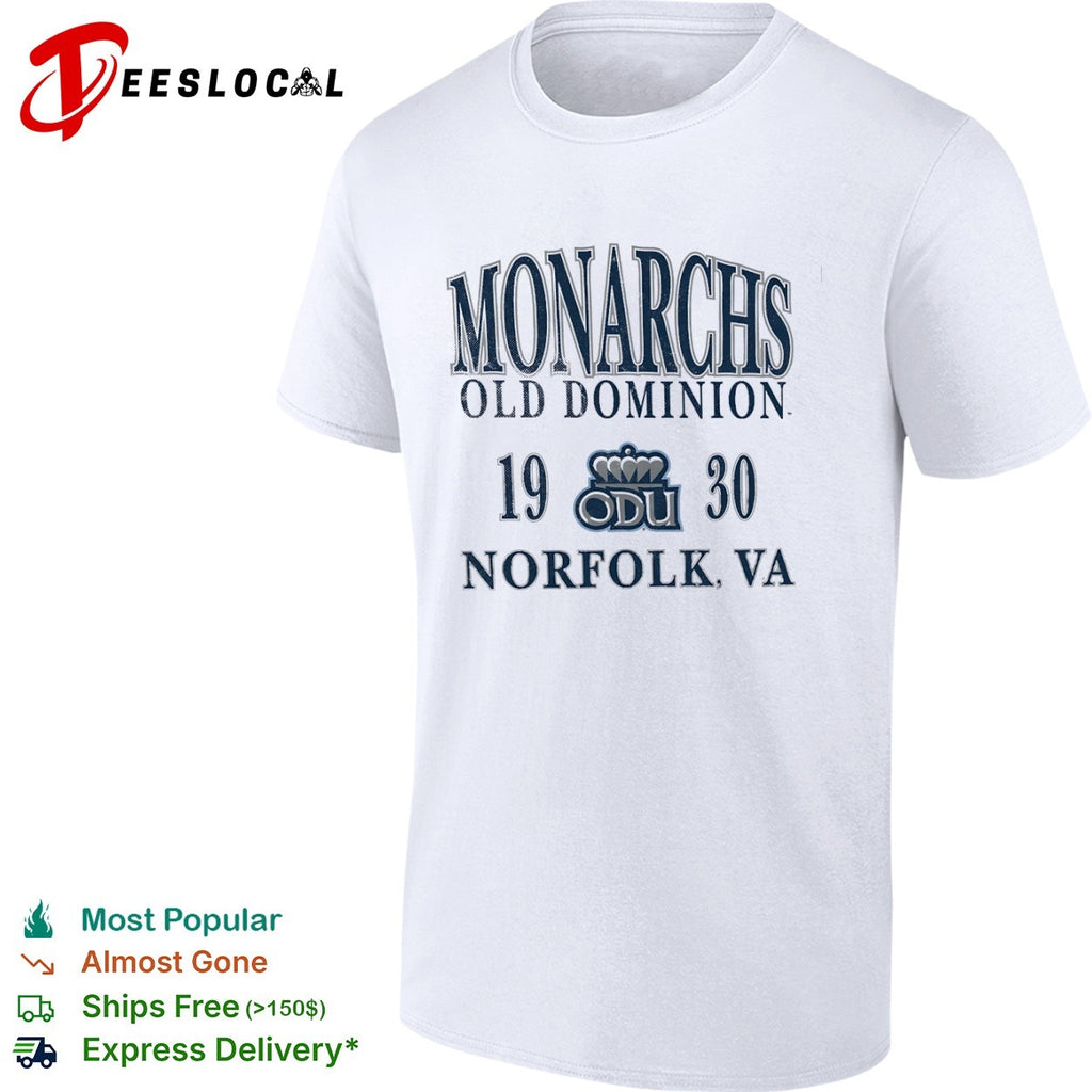 Monarchs Old Dominion 1930 Norfolk VA ODU University shirt