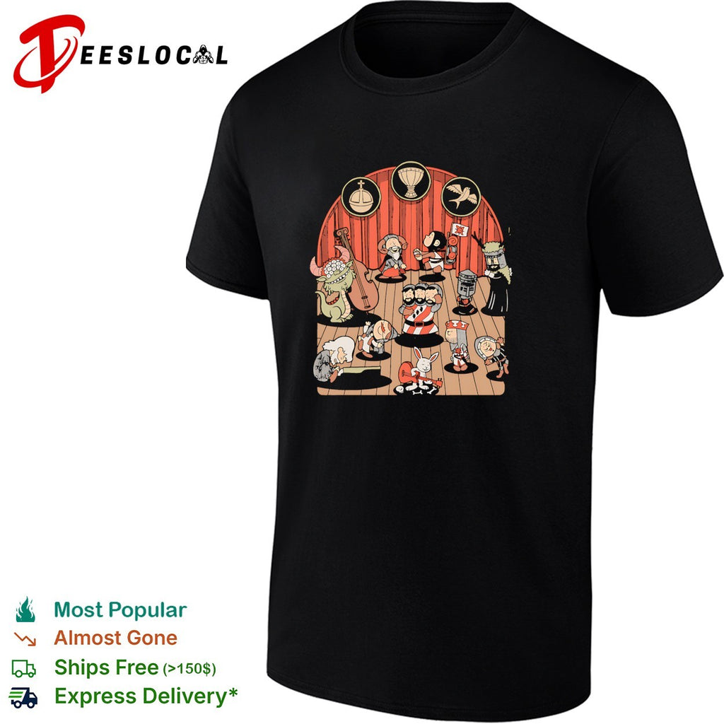 Monty Python Holy Grail knights arena scene shirt