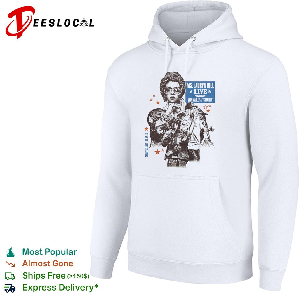 Ms Lauryn Hill Zion Marley YG Marley live Canary Islands February 2026 shirt