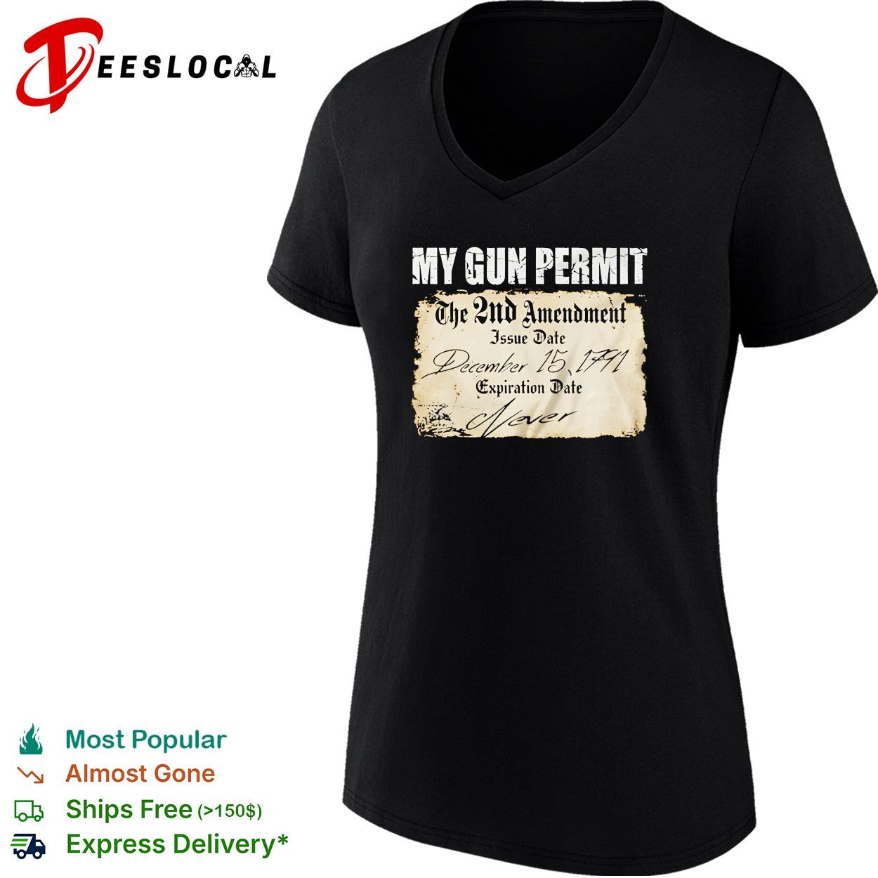 My Gun Permit The 2nd Amendment vintage shirt
