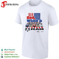 NASCAR Kaulig Racing RAM trucks red white and shirt