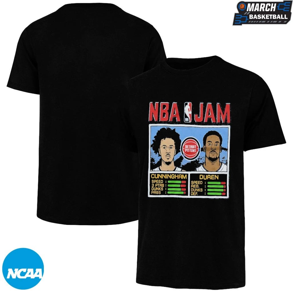 NBA Jam Detroit Pistons Cade Cunningham And Jalen Duren T-Shirts