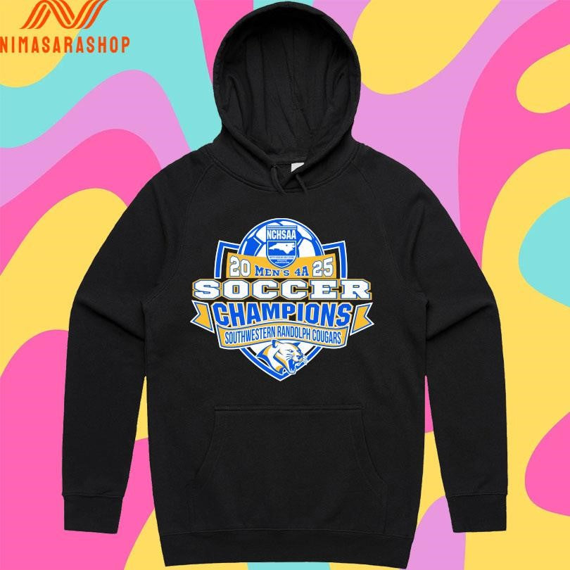 NCHSAA Men’s 4A 2025 Soccer Champions Southwestern Randolph Cougars Shirts