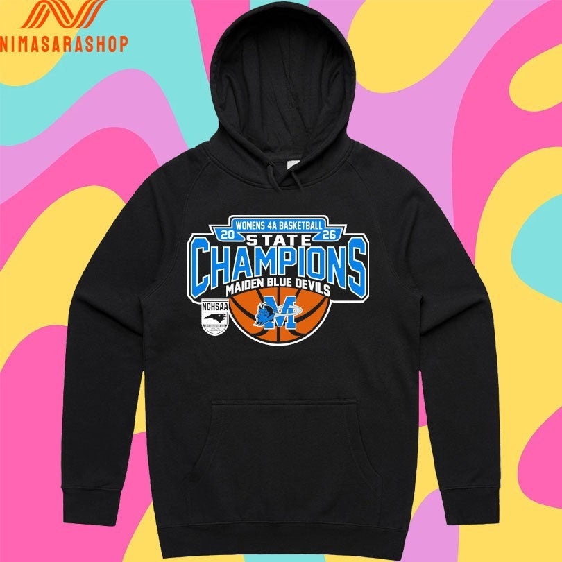 NCHSAA Women’s 4a Basketball State Champions Maiden Blue Devils Shirts