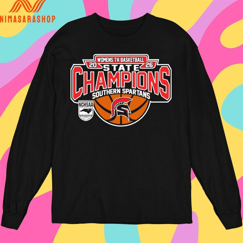 NCHSAA Women’s 7a Basketball State Champions Southern Spartans Shirts