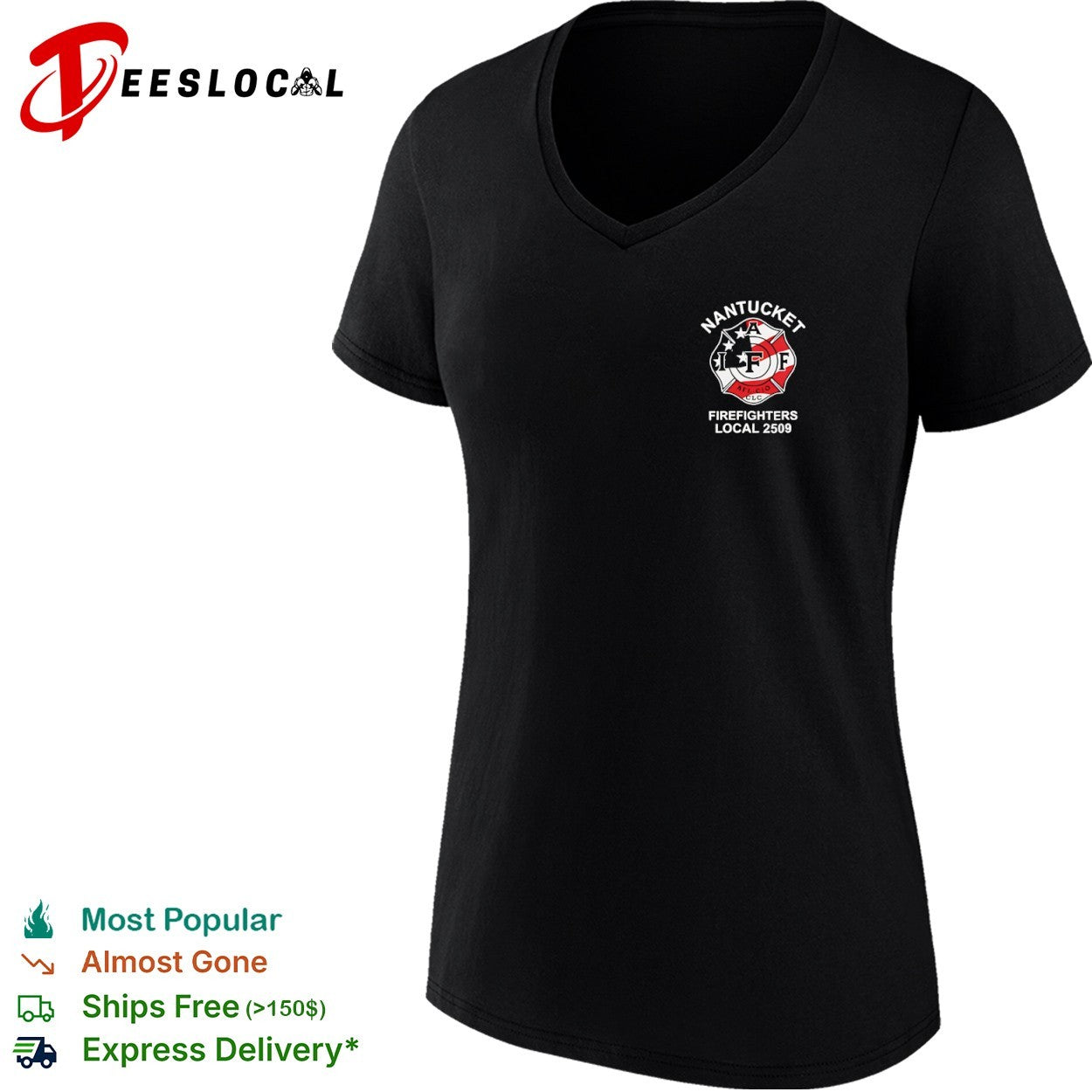 Nantucket Firefighters Local 2509 IAFF AFL CIO CLC shirt