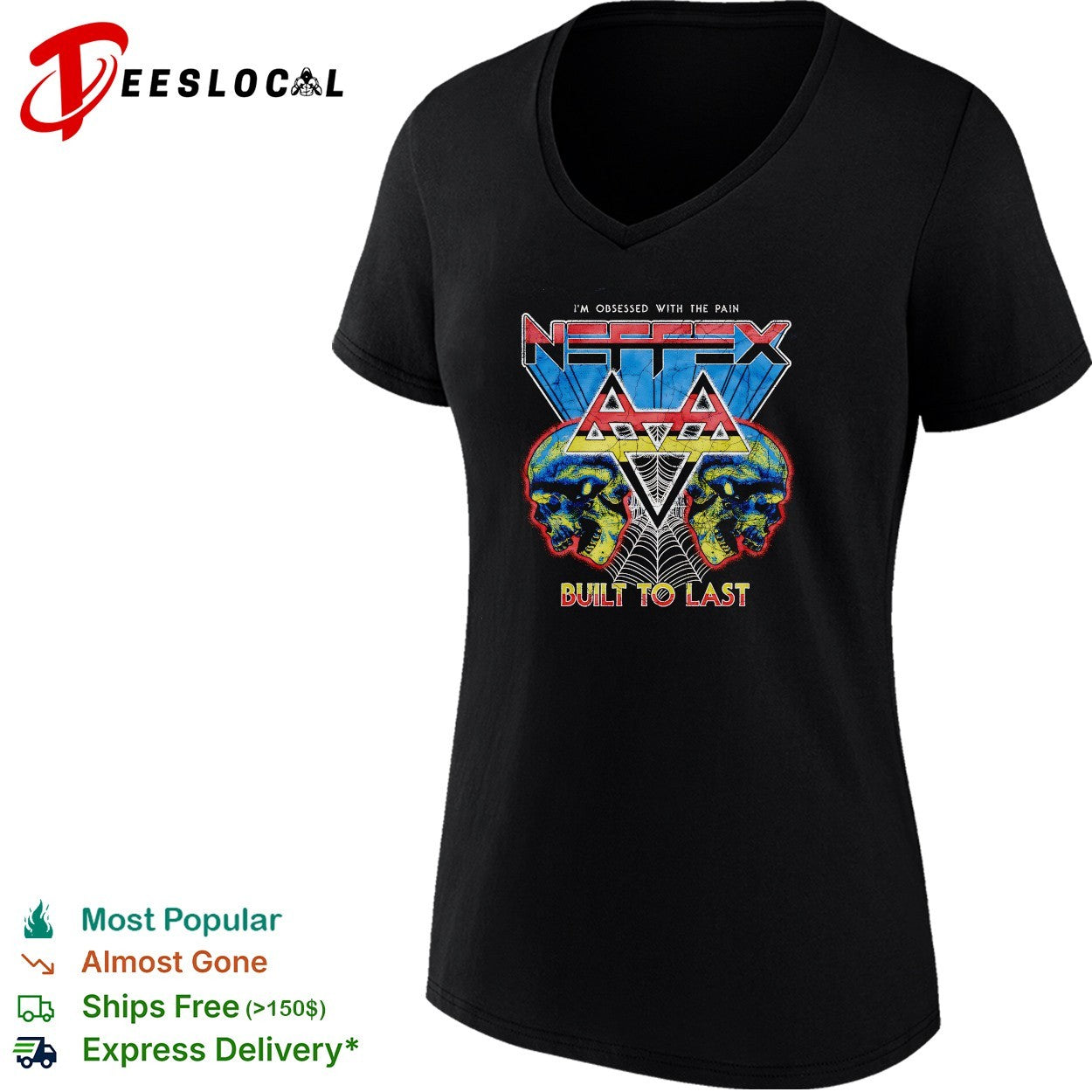 Neffex built to last I’m obsessed with the pain skulls spiderweb shirt