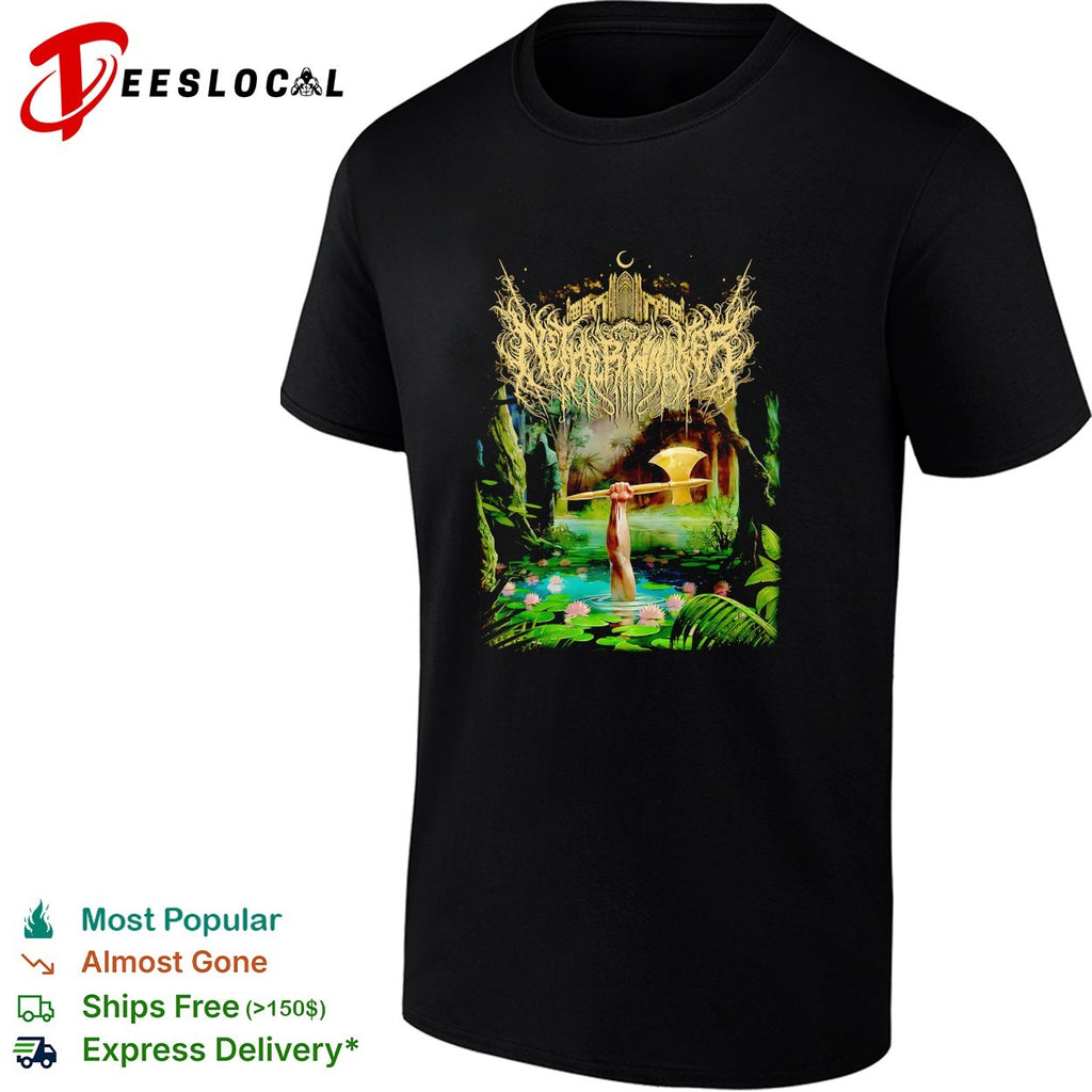 Netherwalker arm holding axe in swamp shirt