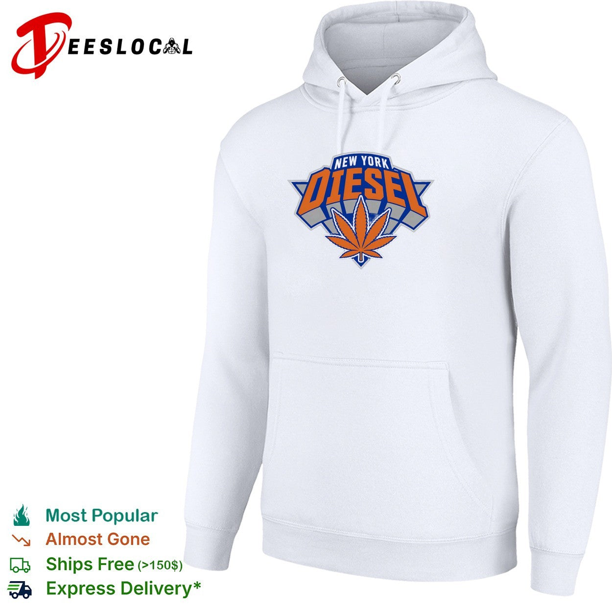 New York Diesel cannabis Knicks weed leaf logo shirt